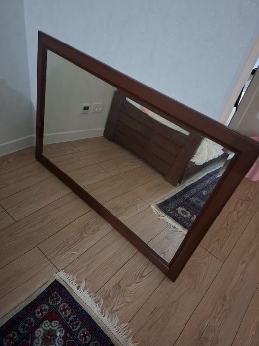 Зеркало 120×60, рама дерево массив