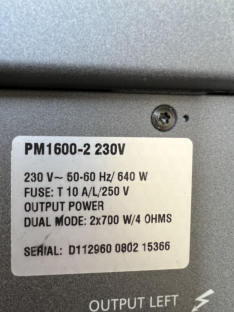 Mixer Dynacord PM 1602 1600-2 impecabil ca nou 10/10 și VL152