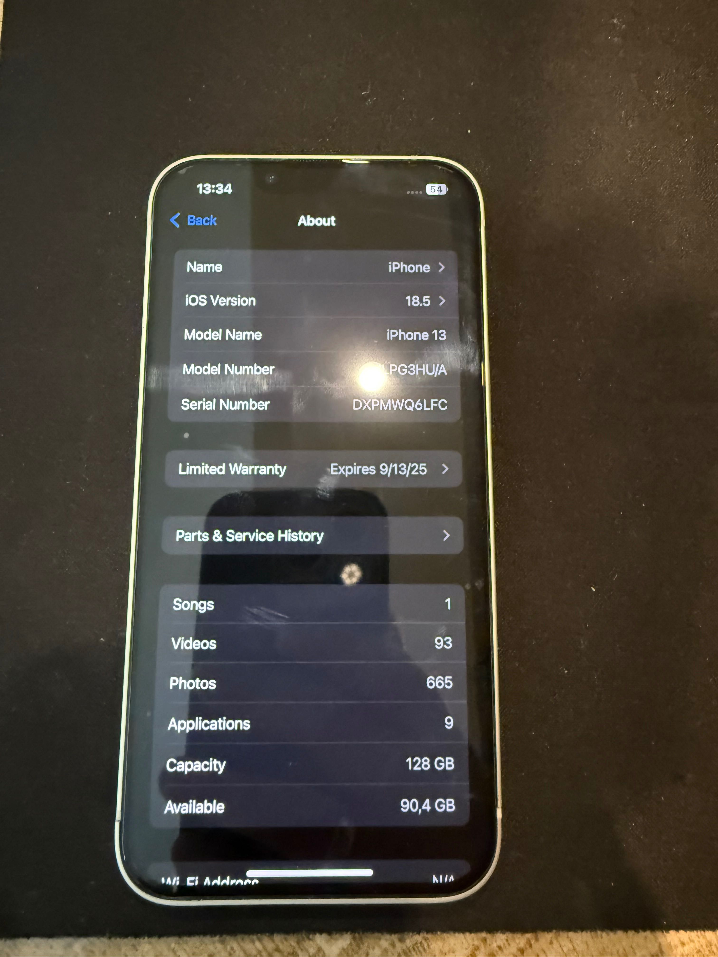 iPhone 13 128GB Stariight 128GB за части
