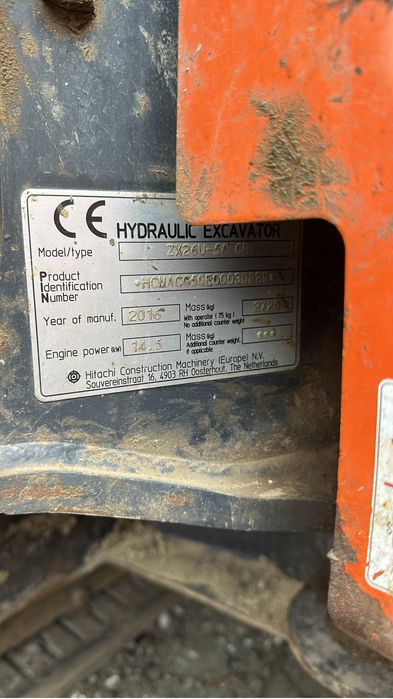 Miniexcavator hitachi 26U