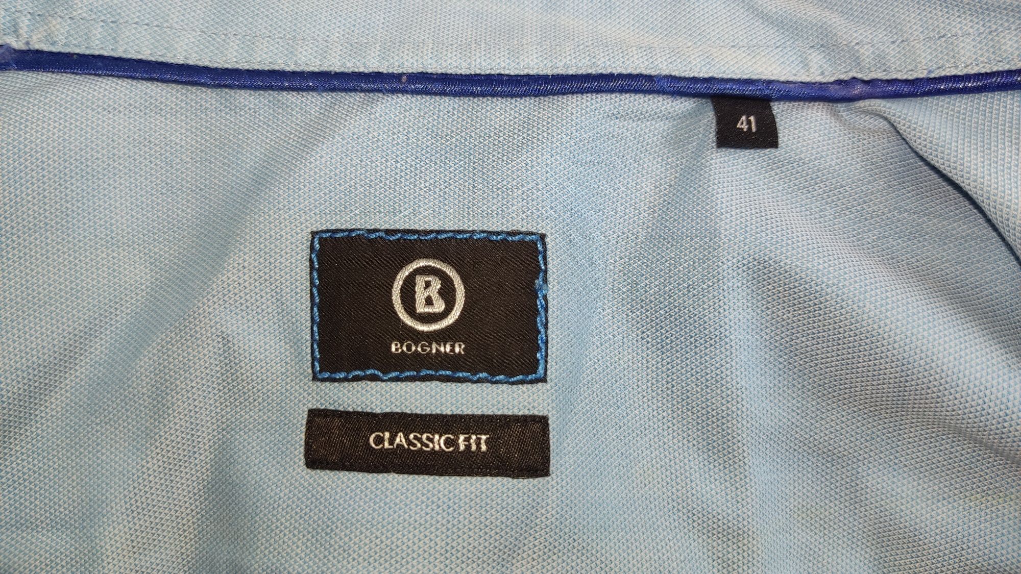 Cămașă Bogner Germany clasic fit mărime 41 bărbați 100% bumbac casual