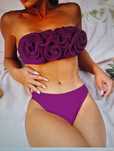 Costum de baie cu trandafiri 3D, nou mar.S