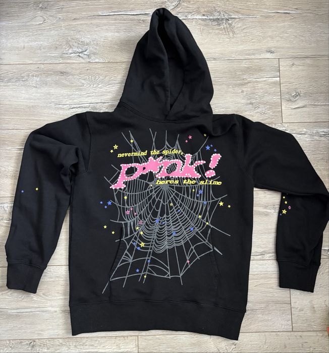 Spider pink hoodie