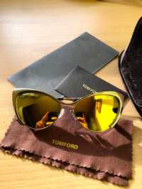 Tom Ford Gold Tone Cate Eye Prada DIOR Слънчеви очила