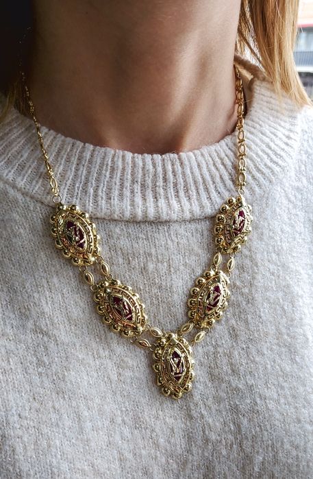 Colier din aur 14K inspirat LV – gramaj 20,61 gr