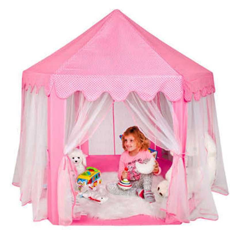 Детска Шатра палатка къщичка PALACE Розова 135 x 135x 140см