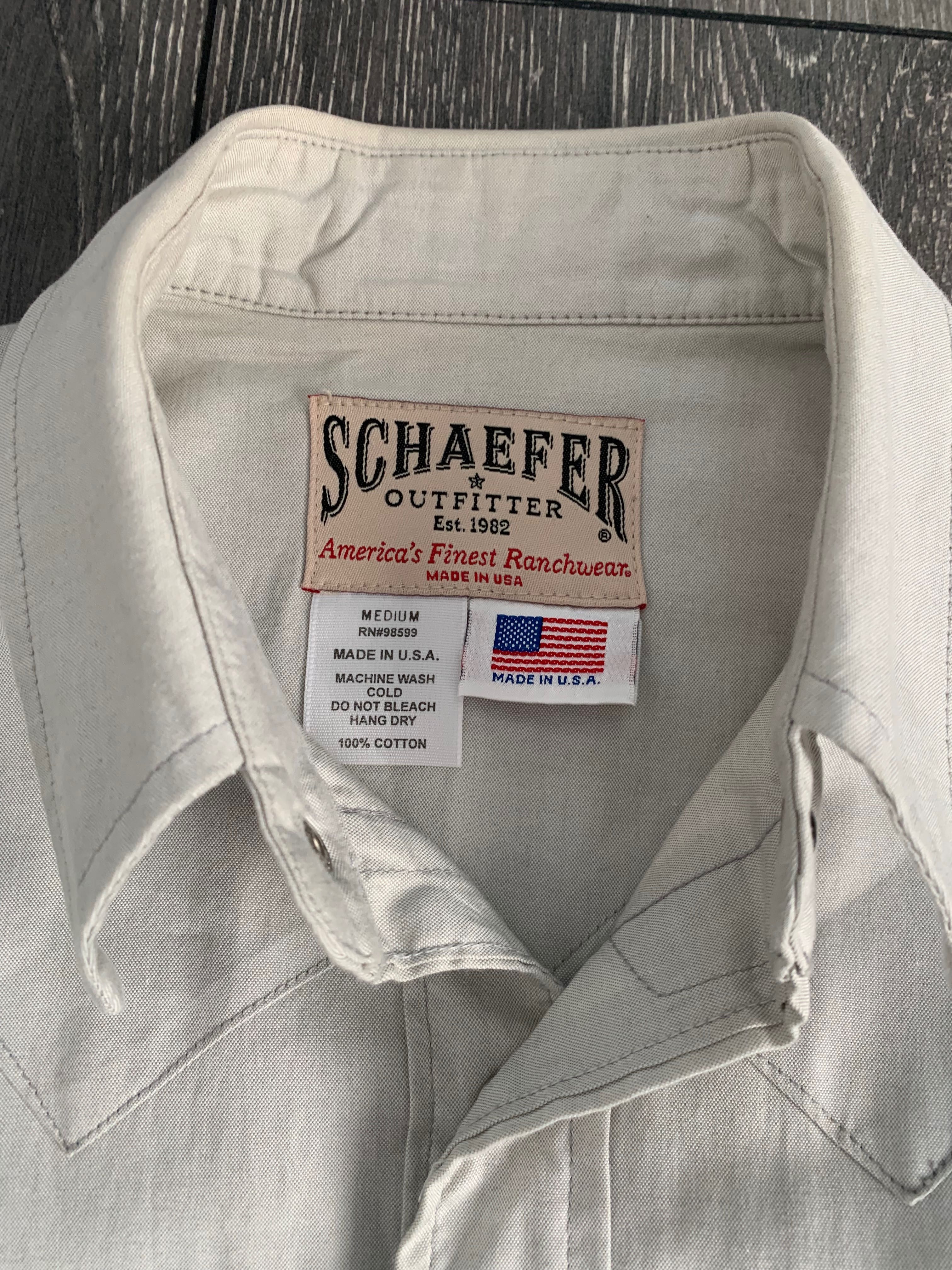 Риза Schaefer Texas Каубойска Уестърн риза.Made in USA