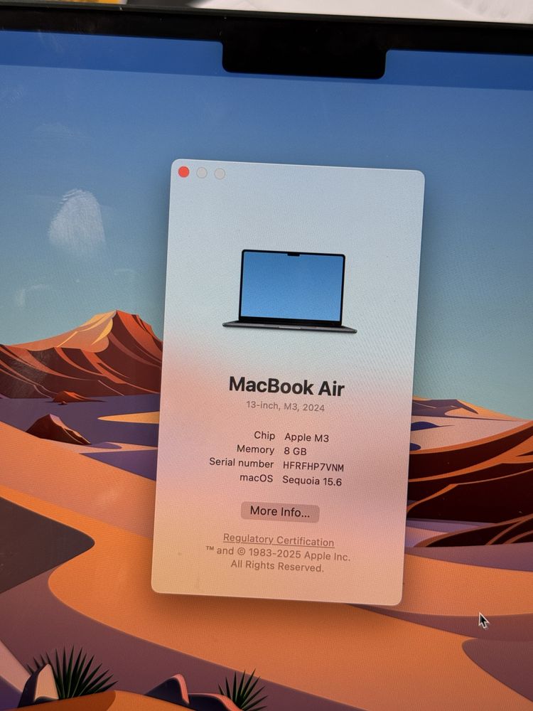 MacBook Air M3 2024 midnight