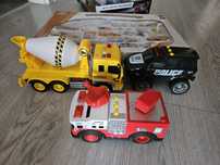 Masinue, politie, pompieri, set de constructie