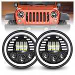 НОВ МОДЕЛ 2024 200W 7 Инчови Диодни Фарове за Lada Niva Jeep Wrangler