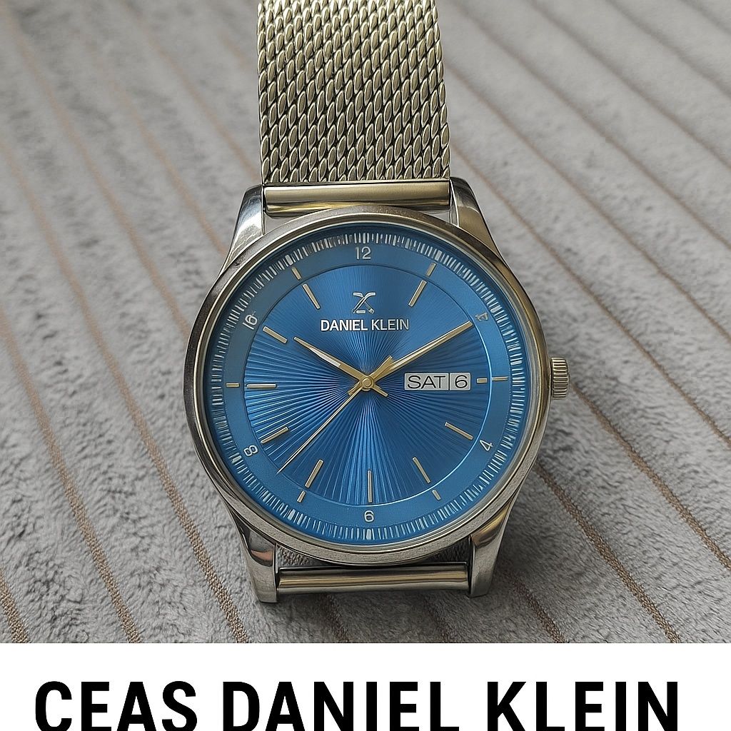 Ceas bărbătesc Daniel Klein – elegant, cu cadran albastru