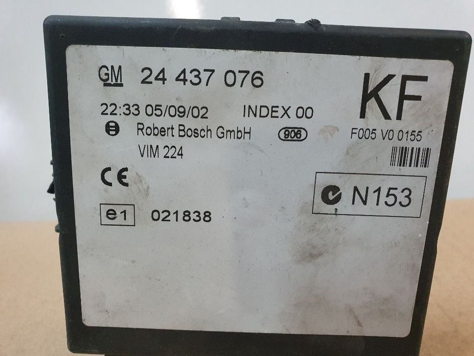 Calculator confort OPEL ZAFIRA A F75_, T98 1999 - 2005 1.6 1.6 Z 16 XEP 24437076