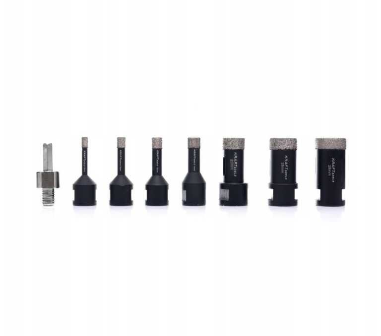 Set carote diamantate piatra gresie faianta beton 6-68mm M14 12piese