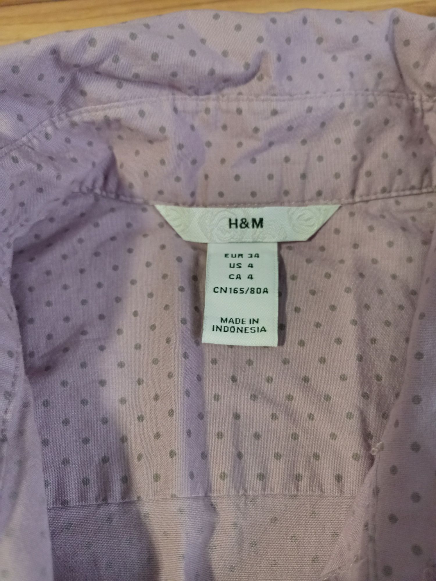 Дамска риза H&M в лилаво XS размер