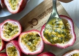 Маракуя, мякоть, тропический фрукт, фреш, чай, коктейль, торт