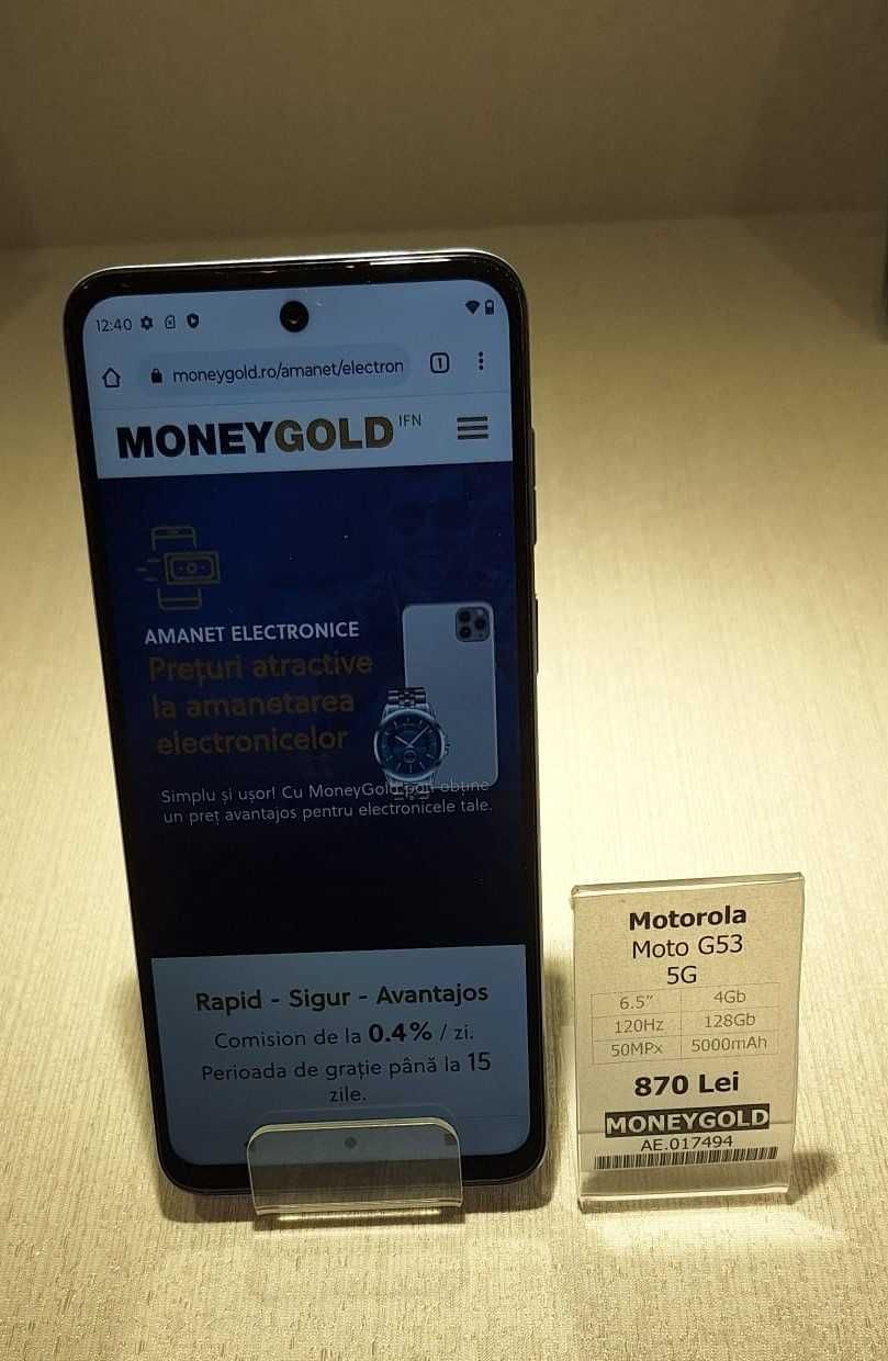 Telefon Motorola Moto G53 5G MoneyGold AE.017494
