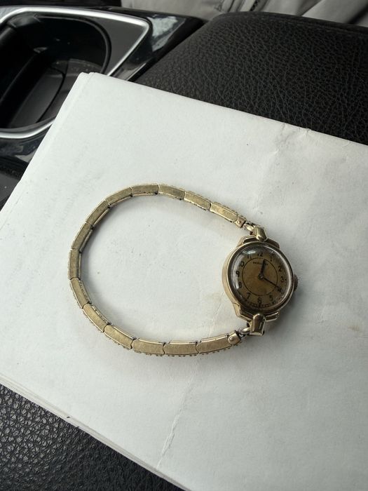 Ceas damă vintage Hamilton SUA – mecanic, placat cu aur, anii ’40–’50