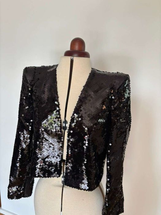 Комплект с пайети и пера ZARA