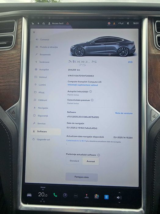 Tesla S 75  Berlina 2017 TVA inclus