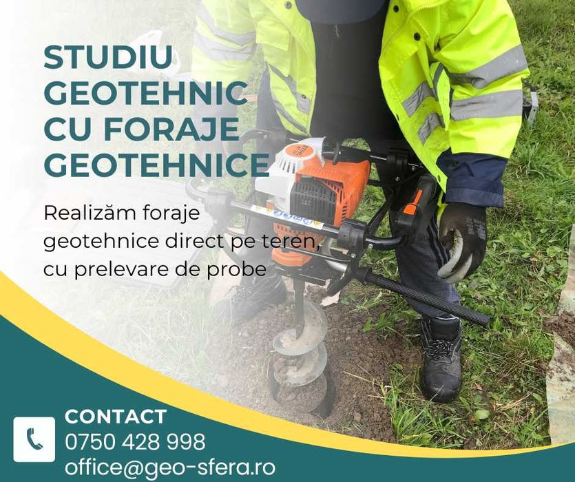 Studiu Geotehnic [BUCURESTI/ILFOV]-Verificare Af/Ag-Foraje-Laborator