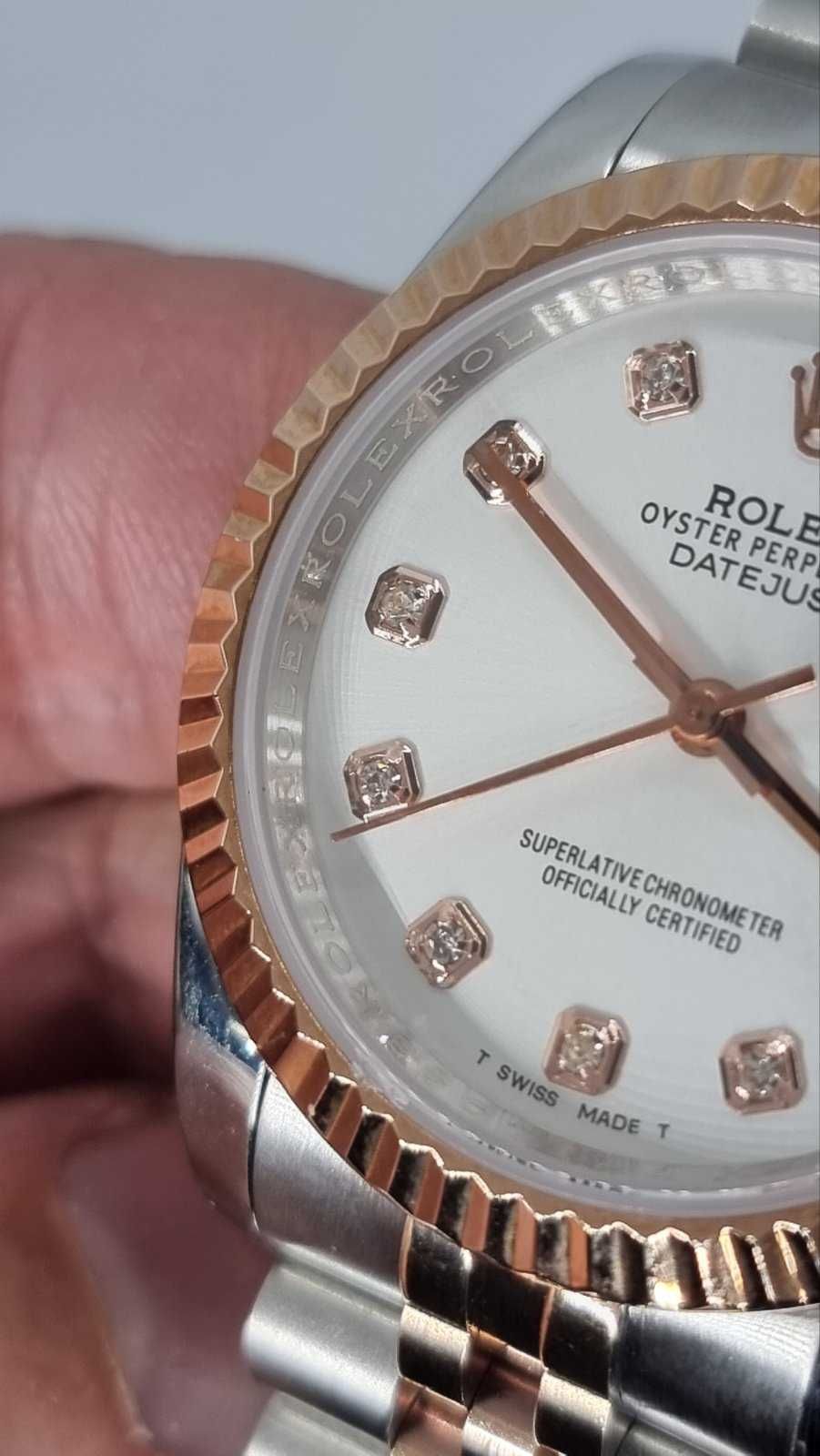 Rolex Oyster datejust 36 Diamond Дамски Часовник