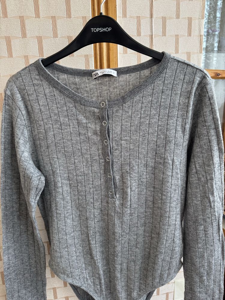 Боди «Zara” тонкое, мягкое, разм. M (S)