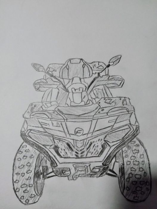 desene atv in creion