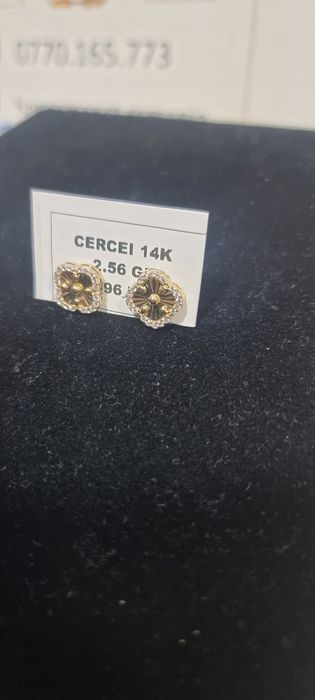 Hope Amanet P6 Cercei aur 14k / 2.56 gr