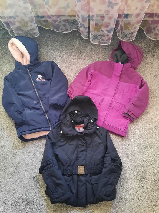 Детско яке, грейка и ски екип за момиче