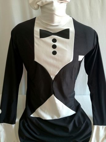 Costum Second Skin adult Tuxedo Morphsuits