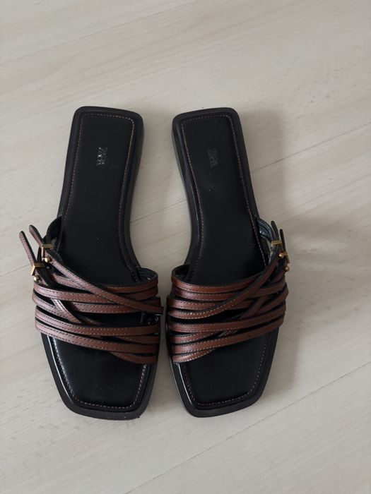 Papuci piele Zara 39