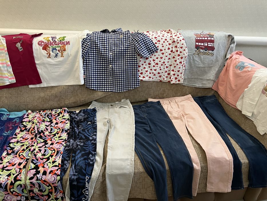 Брюки теплые, футболки, костюмы спортивные рост 134-152