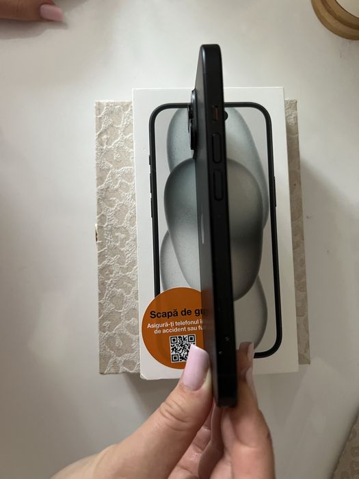 Iphone 15 Black 128 GB in stare excelenta