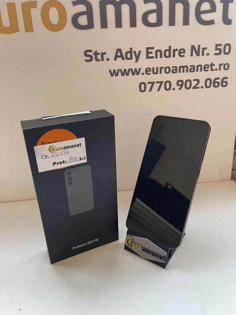 Telefon mobil Samsung Galaxy S24 FE, 8GB RAM, 128GB, 5G, Graphite -A-
