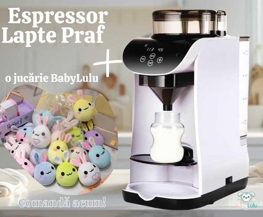 BabyLulu – Espressor Lapte Praf pentru Bebeluși + Cadou!