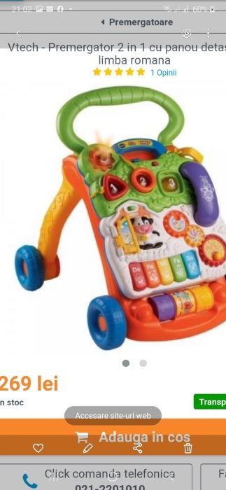 vand premergator 2 in 1 cu panou detasabil Vtech aproape nou