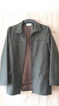 Женско тъмнозелено вълнено сако/палто размер 40