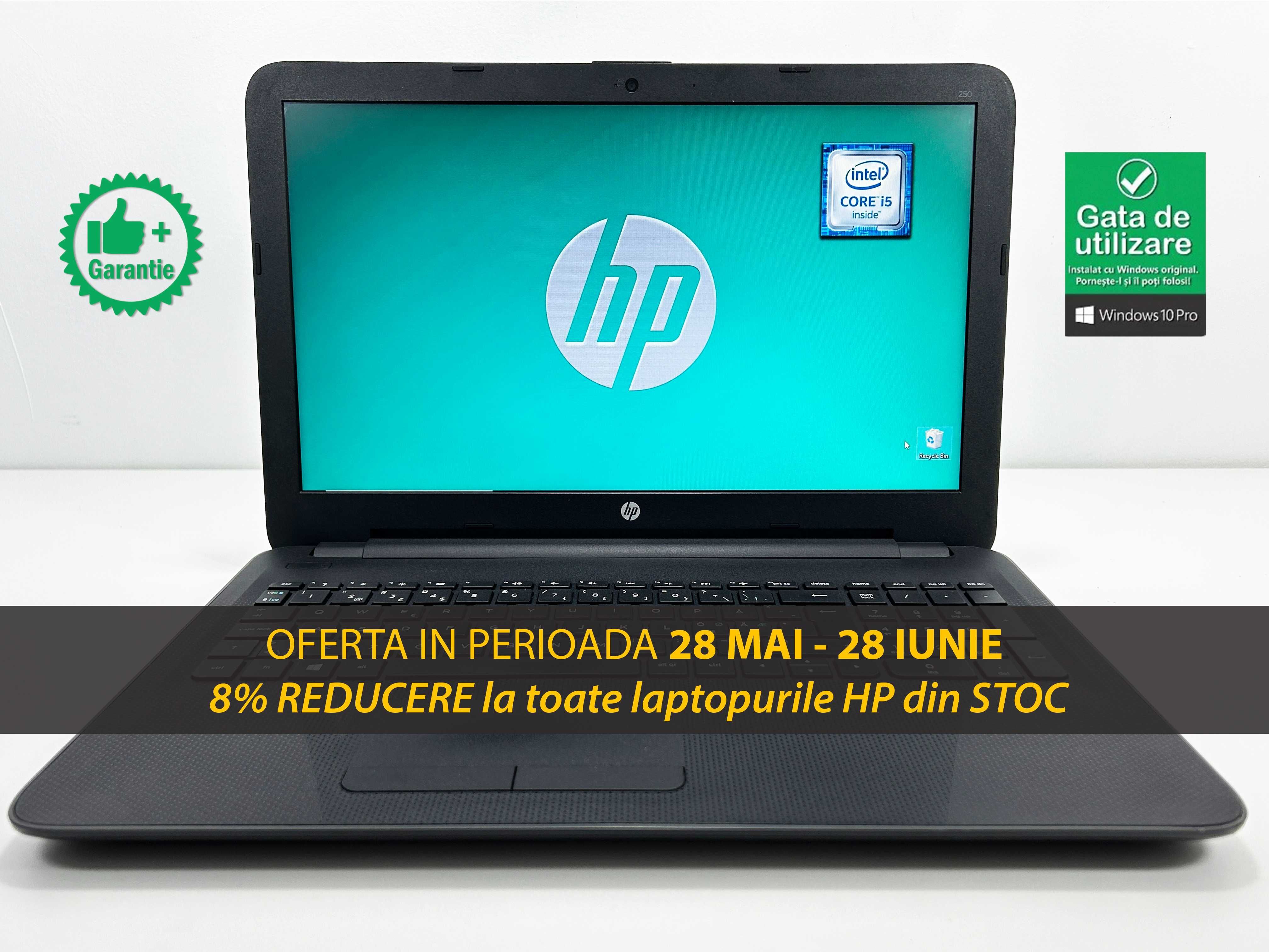 Laptop HP i5-6th SSD Ecran 15.6 inch ultraslim Factura Garantie