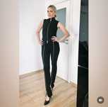 Zara еластичен екип с ципове