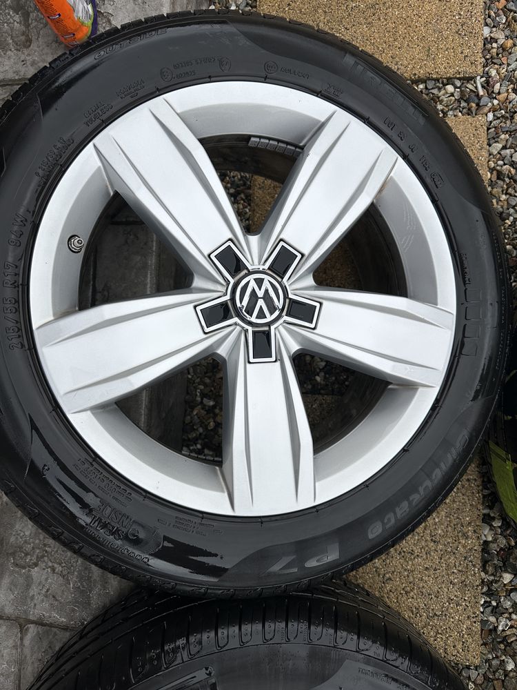 Jante 17” istanbul passat b8 b8.5 215/55/17 ca noi vara pirelli p7