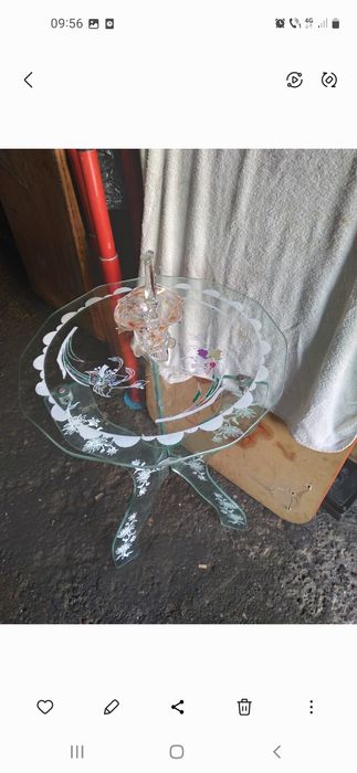 Masa din sticla anii 60