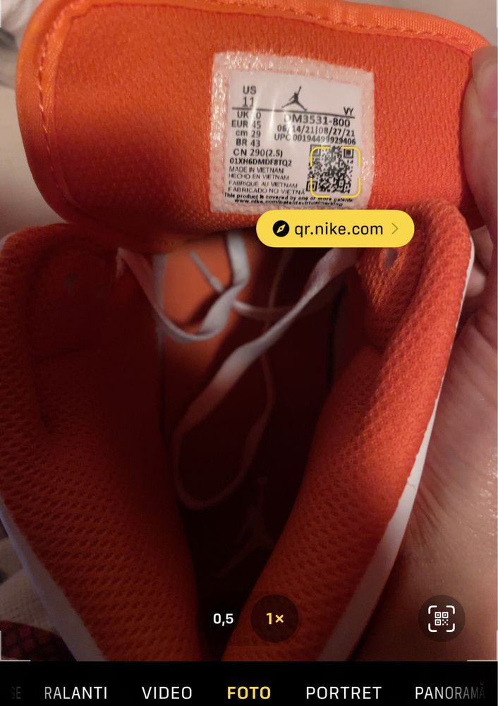 Nike Air Jordan 1 Mid “Metallic Orange” 44-46