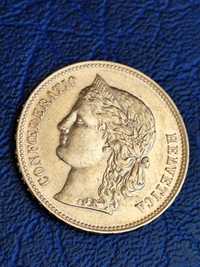 20 франка 1896 год.,стара Швейцария, злато 6.45 гр.,900/1000 (21.65 к.