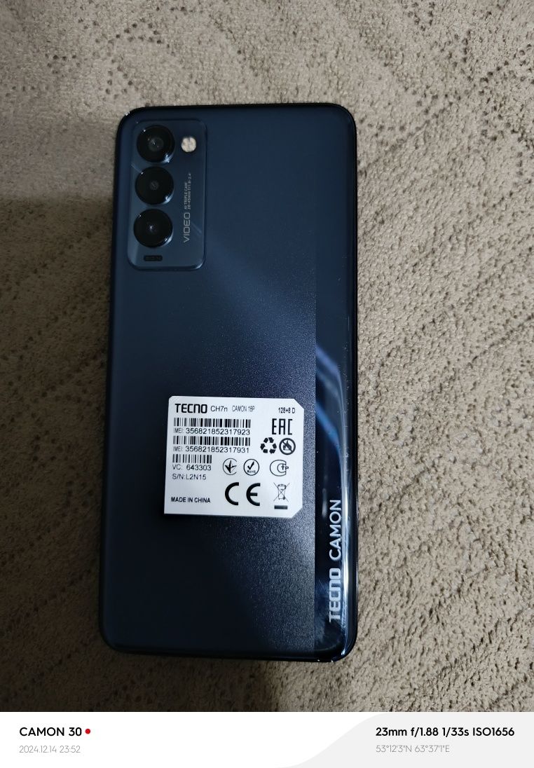 Продам.Tecno Camon 18p