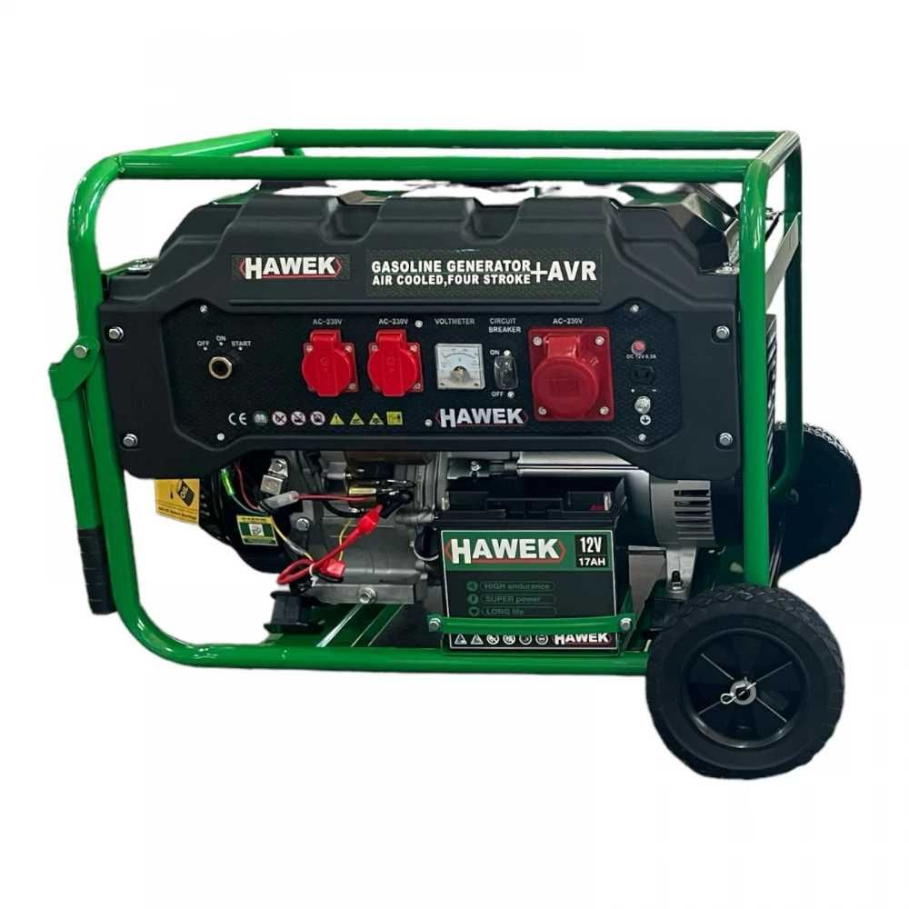 Четиритактов генератор за ток електрически старт 6,5 kW Агрегат HAWEK