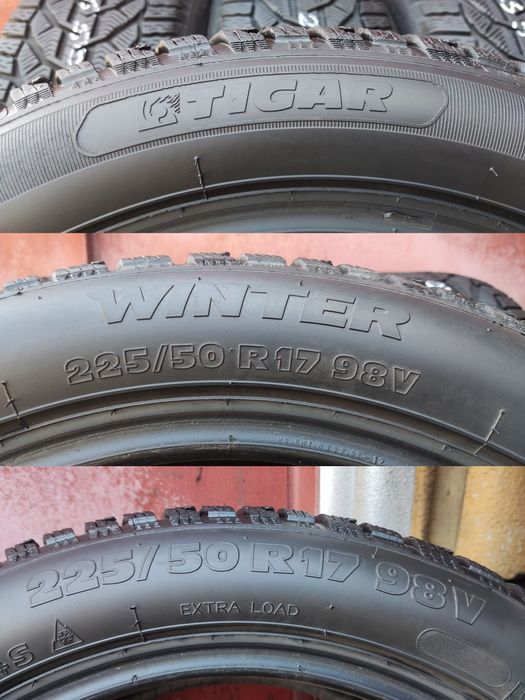 4бр. зимни гуми 225/50/17 Tigar Winter, dot23 
dot23
8+mm
Добро състоя