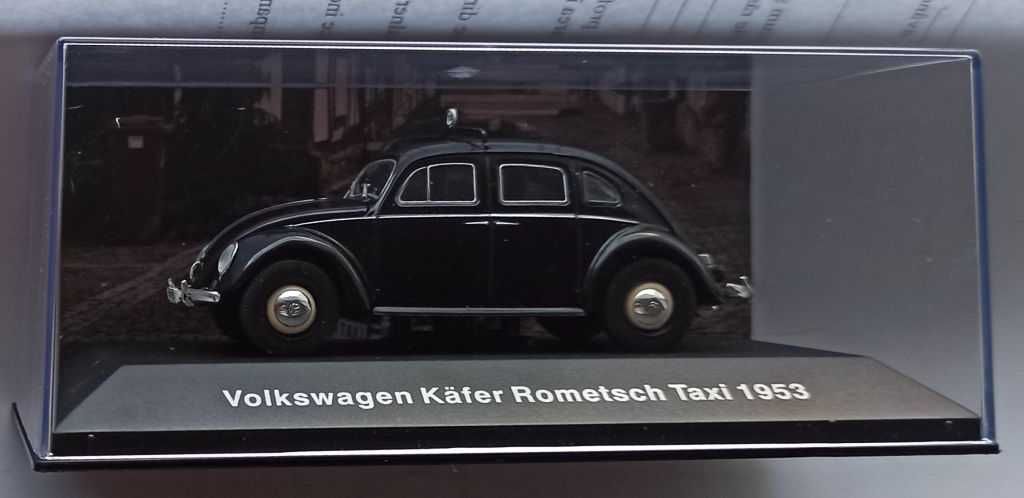 Macheta VW Kafer Rometsch TAXI 1953 (Beetle, Broscuta) - Altaya 1/43