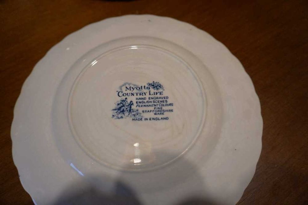 Farfurii desert sau mic dejun portelan englezesc Staffordshire Myotts