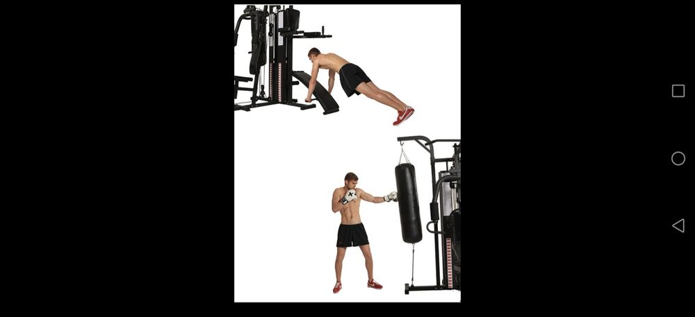 Комбиниран фитнес уред Actuell - гладиатор с 4 работни места и 100 кг