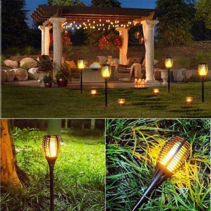 Соларна лампа Факла Имитираща огън